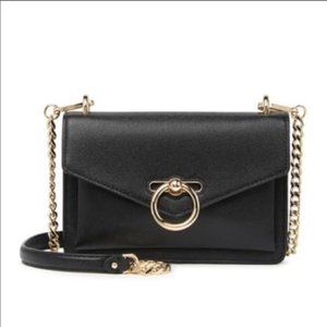 Rebecca Minkoff Black Jean Crossbody with Gold Hardware